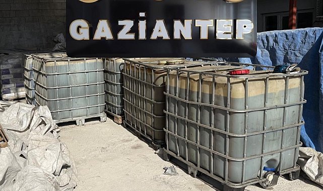 Gaziantep'te 7 bin litre gümrük kaçağı akaryakıt ele geçirildi
