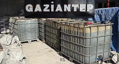 Gaziantep'te 7 bin litre gümrük kaçağı akaryakıt ele geçirildi
