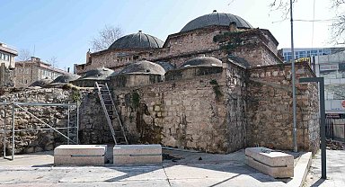 Gebze'deki tarihi Çarşı Hamamı'nda restorasyon çalışmaları başladı