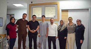 Genç futbolcuya hayat kurtaran müdahale