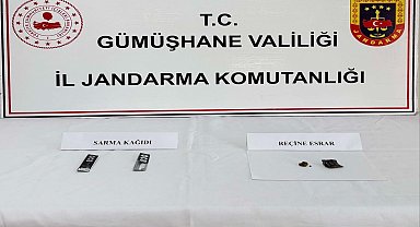 Gümüşhane'de uyuşturucu operasyonu