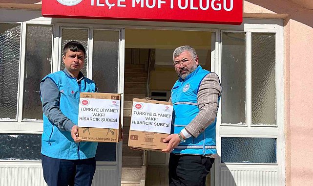 Hisarcık Müftülüğü'nden ihtiyaç sahiplerine Ramazan yardımı