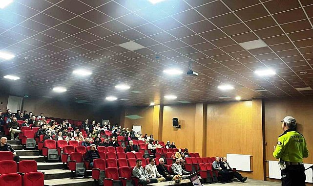 Hisarcık'ta idareci ve öğretmenlere "Genel Trafik Kuralları" eğitimi