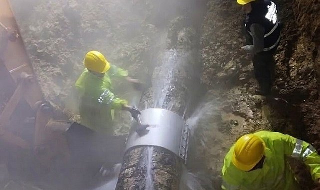Hızlı müdahale su kesintisini önledi
