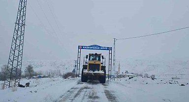 Iğdır'da karla mücadelede başarı: Kapalı köy yolu kalmadı