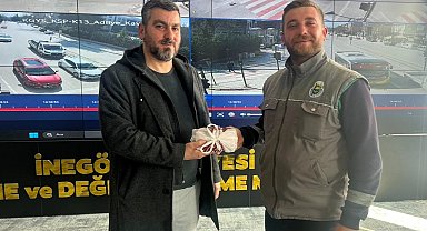 İnegöl Belediyesi personelinden örnek davranış