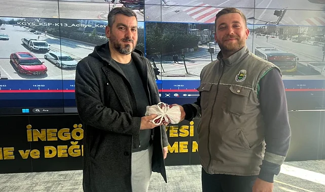 İnegöl Belediyesi personelinden örnek davranış
