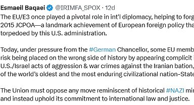 İran: "Avrupa Birliği, uluslararası hukuka bağlılığını sürdürmeli"