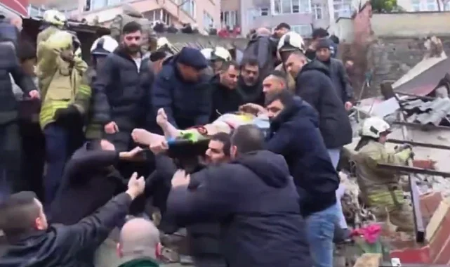 İstanbul Fatih'te doğal gaz patlaması! Mahsur kalanlar kurtarılıyor