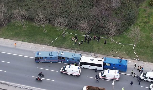 İstanbul'da 4 cezaevi aracı kaza yaptı