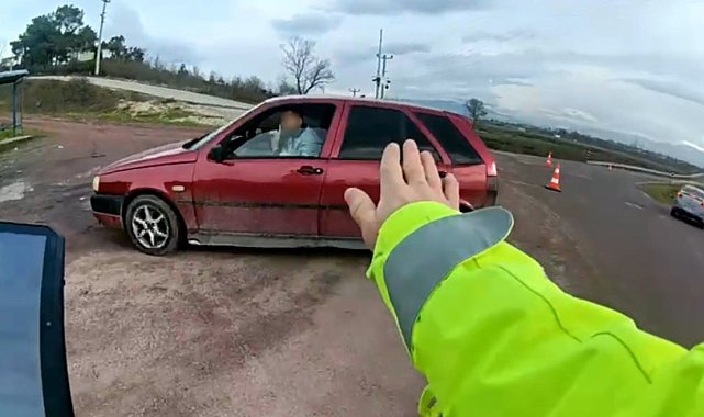Jandarma uygulamasından kaçtı, tekrar geri döndü