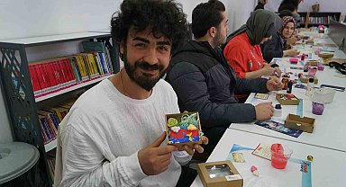 Kahramanmaraş'ta gençler Pusula Maraş'ın atölyesinde hem öğrendi hem üretti