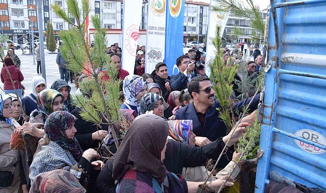 Karapınar'da ağaçlandırma etkinliği