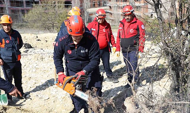 Kastamonu'da AFAD ekiplerinden heyelan tatbikatı