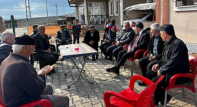 Kaymakam Aslan, köy evlerine yerleşen vatandaşları ziyaret etti