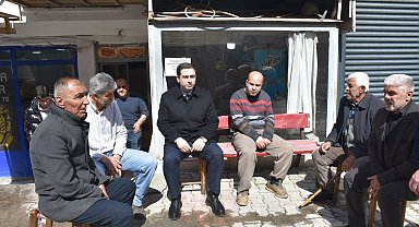 Kaymakam Başar, bayram öncesi çarşı esnafı ile bir araya geldi