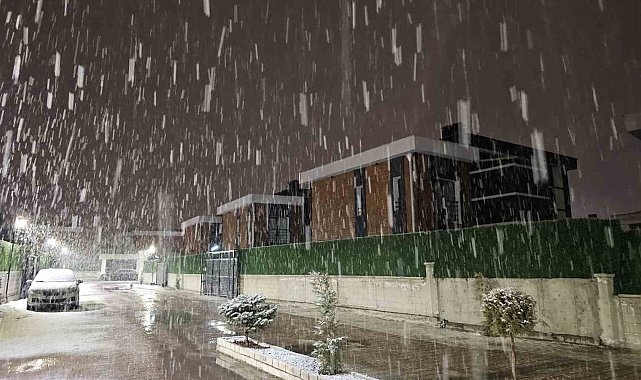 Kayseri'de kar yağışı