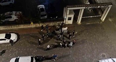 Kaza sonrası çıkan kavga kamerada