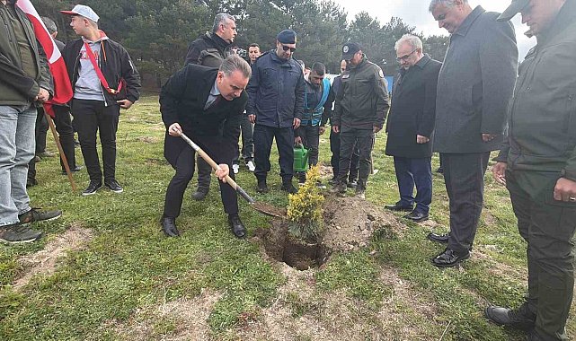 Kazdağları'nda fidanlar toprakla buluştu