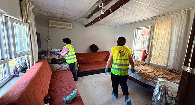 Kepez'den şehit ve gazi evlerinde bayram temizliği
