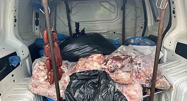 Kırşehir'de 340 kilogram bozulmuş et ele geçirildi