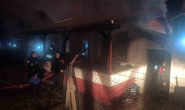 Konya'da bağ evinde yangın paniği