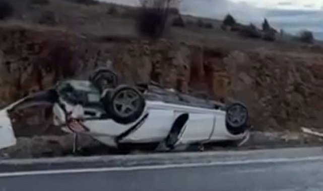 Konya'da otomobil devrildi: 4 yaralı