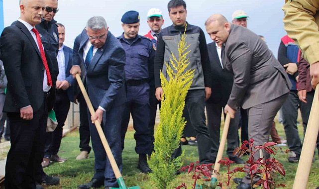 Köşk'te fidanlar toprakla buluştu