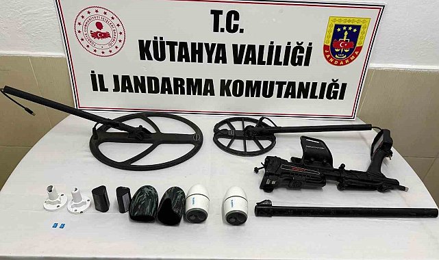 Kütahya'da kaçak kazı operasyonu, 2 şüpheli hakkında soruşturma