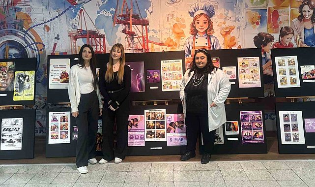 Liseli öğrencilerden 8 Mart'a anlamlı sergi