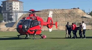 Malatya'da havale geçiren bebek hava ambulansıyla sevk edildi