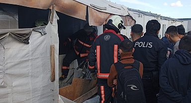 Malatya'da konteynerde yangın