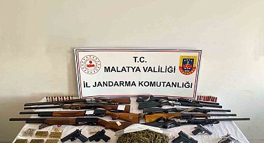 Malatya'da silah ve uyuşturucu operasyonu