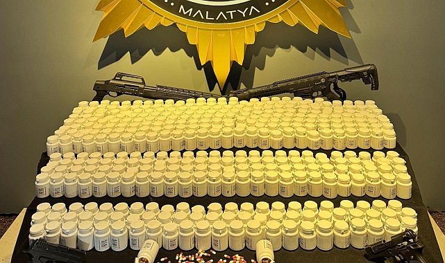 Malatya'da uyuşturucu ve silah operasyonu: 3 tutuklama