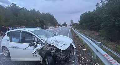 Manavgat'ta zincirleme kaza: 2 yaralı