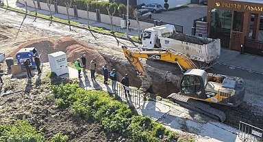 Manisa Güzelyurt'ta sorunlu kanalizasyon hattına yenileme