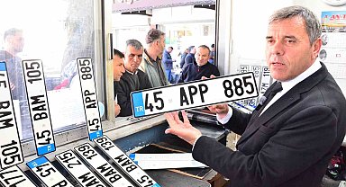 Manisa'da APP plaka yoğunluğu: 2 günde bin plaka değiştirildi