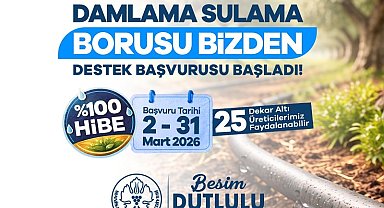 Manisa'da damlama sulama borusu yüzde 100 hibeyle dağıtılacak