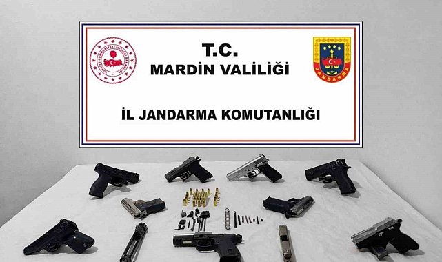 Mardin'de 8 ruhsatsız silah ele geçirildi