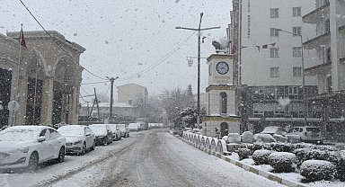 Mazıdağı'nda mart ayında kar yağışı etkili oldu