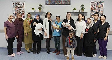 MEAH'ta 750 gram altı 3 prematüre bebek taburcu edildi