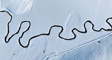 Mendereslerin karlı manzarası mest etti