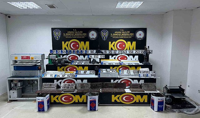 Merdiven altı plaka basım atölyelerine baskın: 4 tutuklama