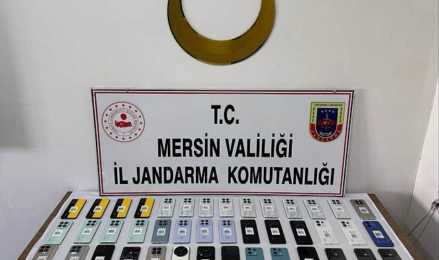 Mersin'de 800 bin liralık gümrük kaçağı telefon ele geçirildi