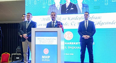 MHP Genel Sekreteri Büyükataman, partisinin Bursa'daki iftar programında konuştu