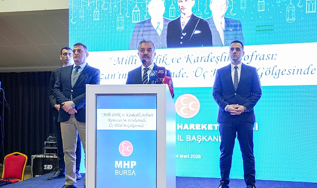 MHP Genel Sekreteri Büyükataman, partisinin Bursa'daki iftar programında konuştu