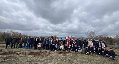 Mihalıççık'ta 100 fidan toprakla buluştu