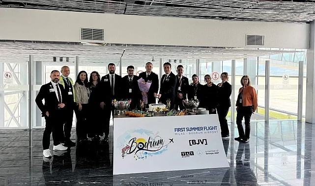 Milas-Bodrum Havalimanı sezonun ilk dış hat uçuşunu karşıladı