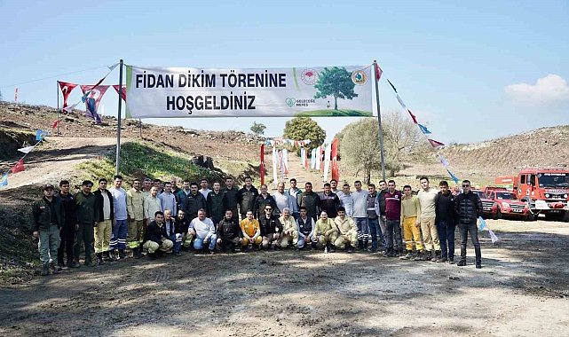 Milas'ta yanan sahalar fidanlarla canlanıyor