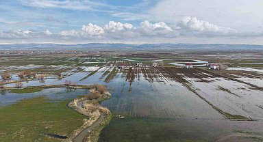 Muş Ovası'nda kar erimesi ve sağanak tarım arazilerini sular altında bıraktı